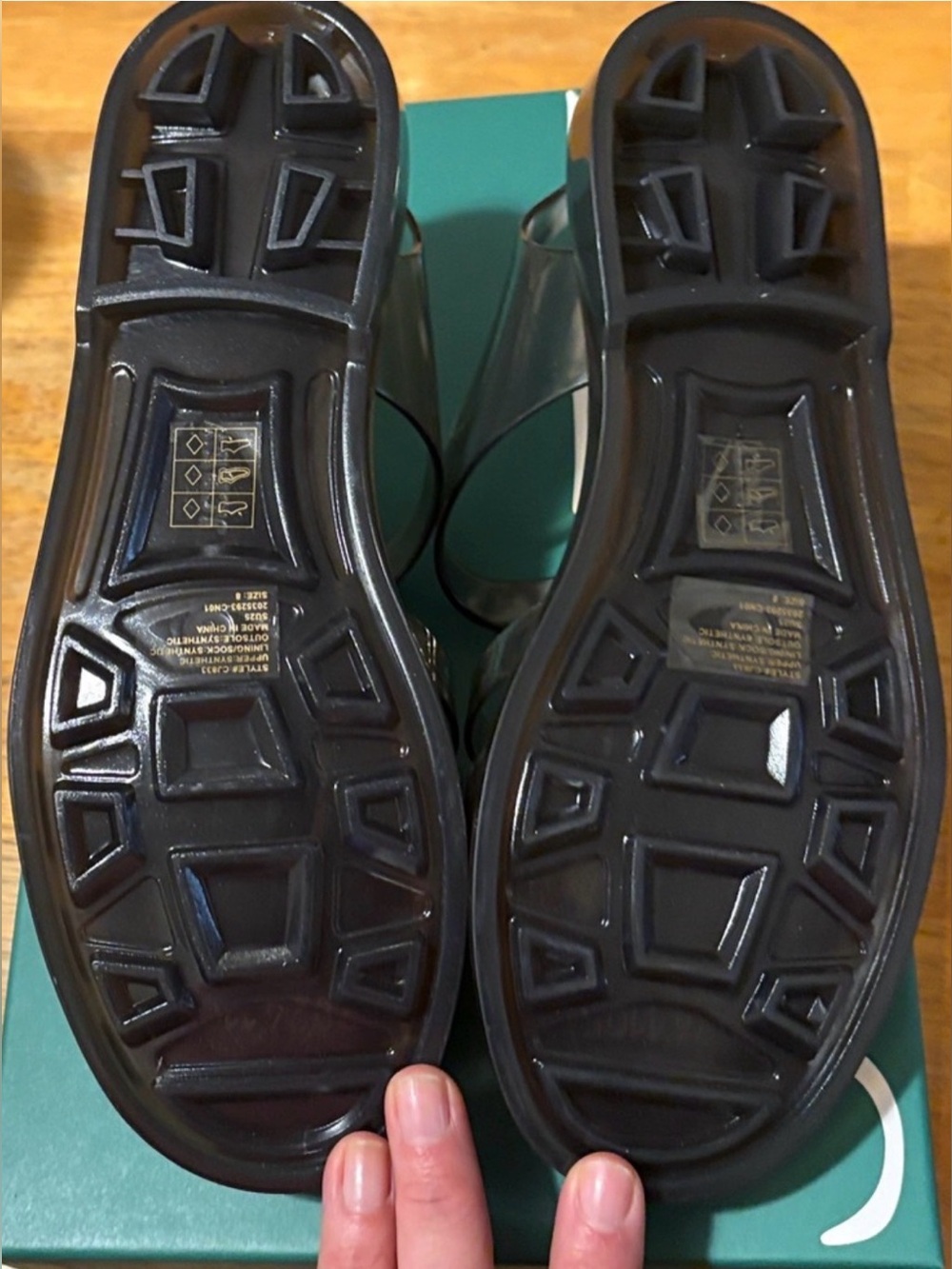 J Crew Women’s Jelly Slingback Sandals in Smoke Gray -Sold Out - Picture 11 of 11